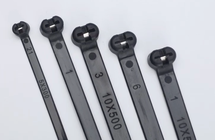 nylon cable ties with metal-tooth locking head